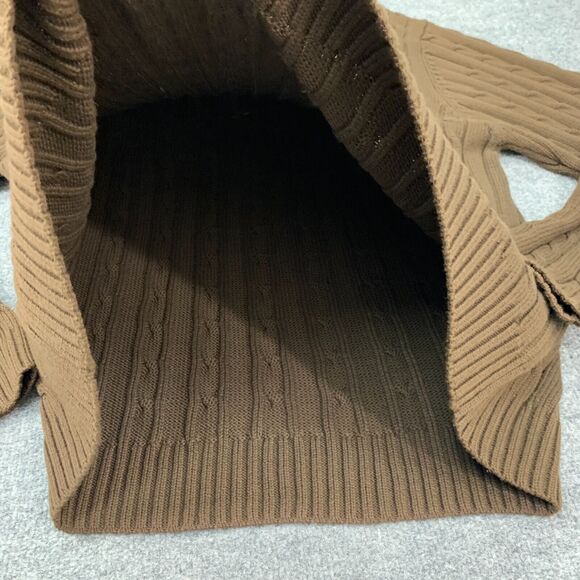 Vintage Basic Editions Sweater Mens XL Extra Large Crew Neck Cable Knit Ribbed - Picture 10 of 13